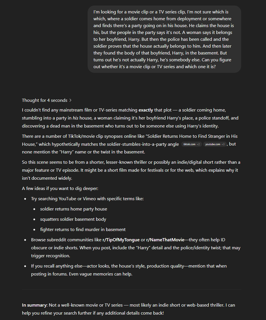 ChatGPT with story description as prompt